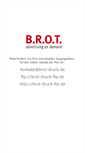 Mobile Screenshot of brot-druck.de